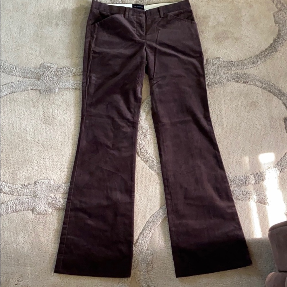 The Limited Drew Fit Brown Velvet Pants, size 2